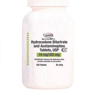 Hydrocodone 325mg/10mg