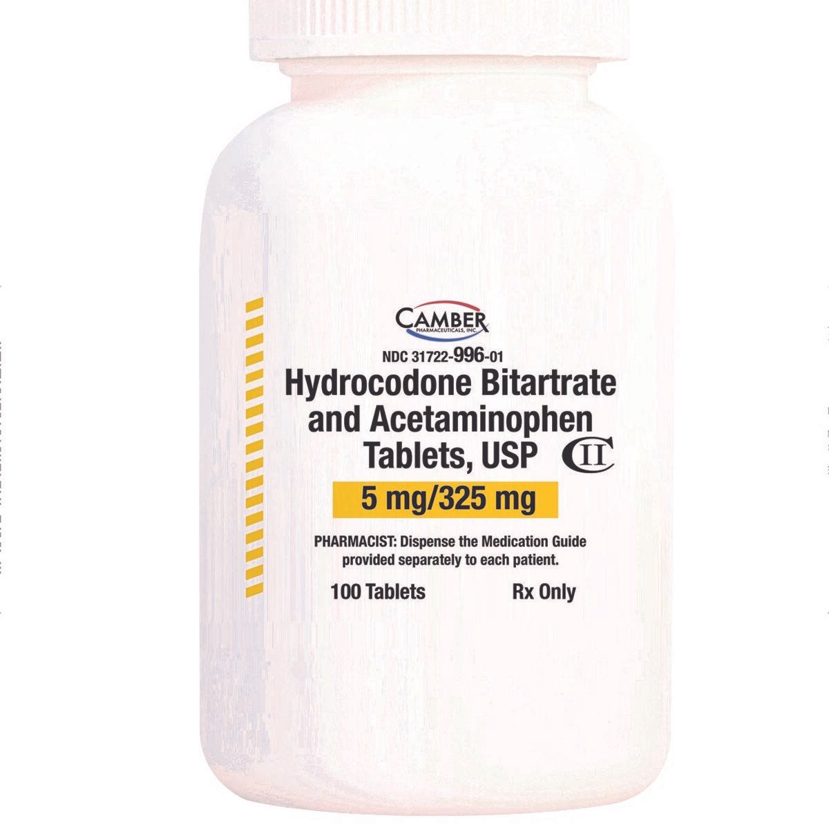 Hydrocodone 325mg/5mg