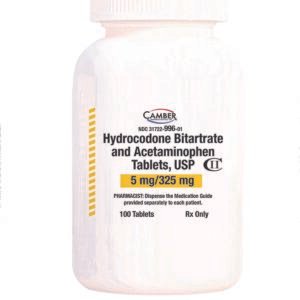 Hydrocodone 325mg/5mg