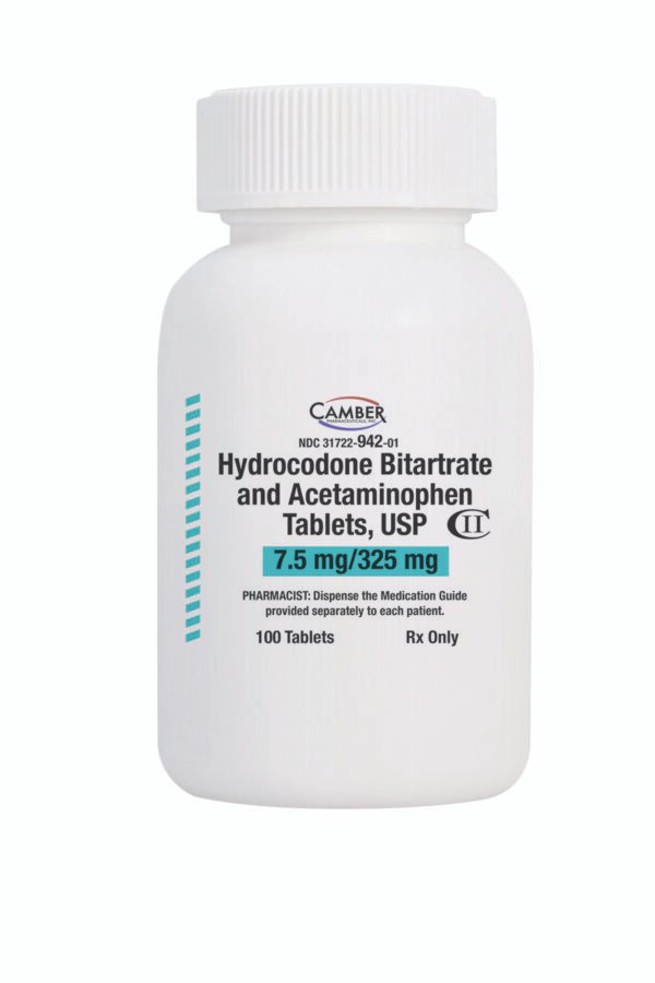 Hydrocodone 325mg/7.5mg